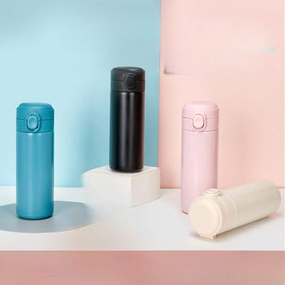 Fresh Stainless Steel Bouncing Vacuum Cup for Male and Female Students Portable Portable Cup Outdoor Couple Pea Cup Gift