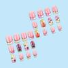 Halloween Fake Nail Square Press on Nail Glues on Nail Spiders False Nail Acrylic Nail for DIY Manicure Decorations