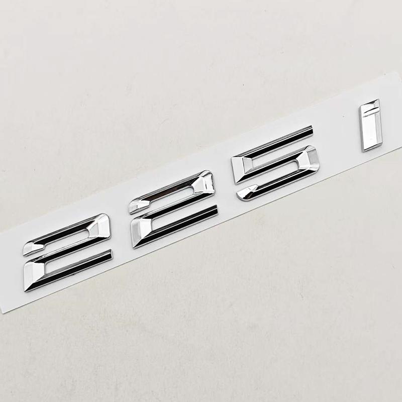 Logotipo de Estilo de Carro ABS 3D 230i 220i 218i 225i Emblema Adesivo Emblema do Porta-malas Traseiro Para BMW Série 2 230i 220i 218i 225i Acessórios