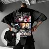 T-shirt Graphique Oversize Demon Slayer Anime Doma Hommes Femmes Streetwear Vêtements Y2k Coton Manches Courtes T-shirt Haut Décontracté Été 2026