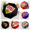 VfB Stuttgart Football Club Logo Print Umbrella, Compact Auto Open/Close Travel Umbrella, Windproof Waterproof for Bundesliga Fans