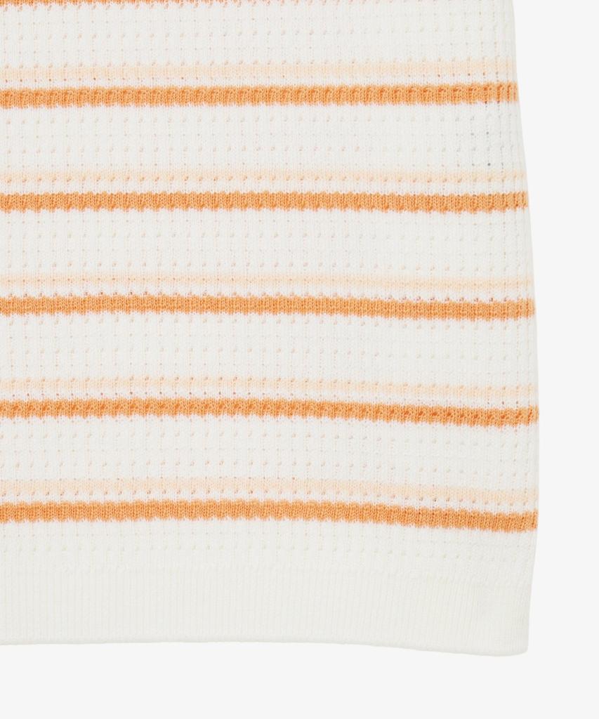 LACOSTE Women'S Striped Sweater Polo Shirt Pf710E-56G Iy0