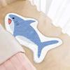 VIKAMA Cartoon Shark Imitation Cashmere Carpet Soft Children's Bedroom Bedside Rug Living Room Floor Mat Home Decoration