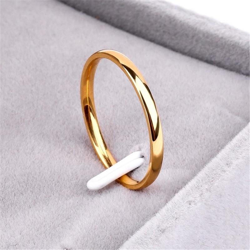Titanstahl, glatt, für Hochzeit, Verlobung, Roségold, Paarringe, Schmuck