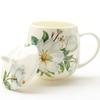 סט כפיות כוס קפה Bone China 400 מ"ל ספל קרמיקה יוקרתי כוס תה פורצלן כוס תה מסיבת בית קפה כלי שתייה