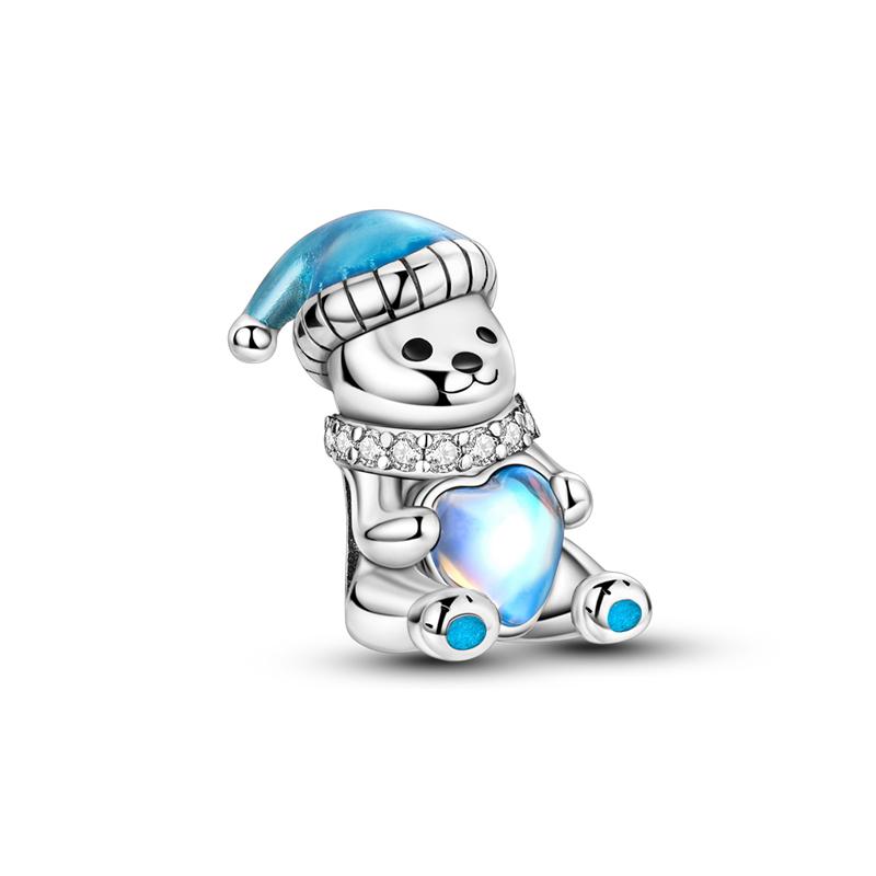 Happy Holidays Copper Christmas Tree Socks Snowman Bell Pendant Beads Fit Diy Bracelet Necklace Party Souvenirs