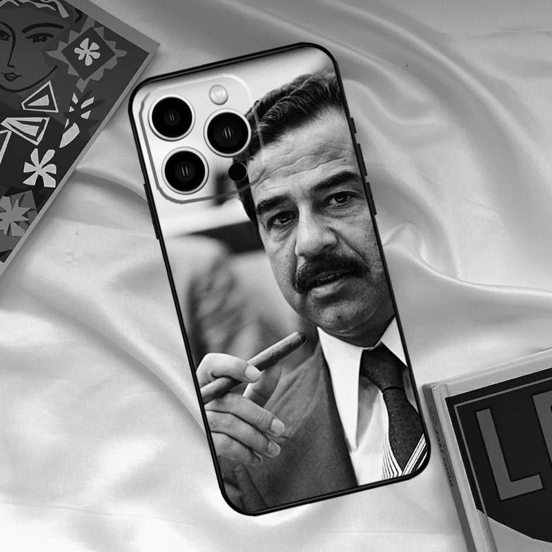 Saddam Hussein Iraq Phone Case For iPhone 16 15 11 12 13 14 Pro Max Mini X XR XS Max Plus Cover Shell