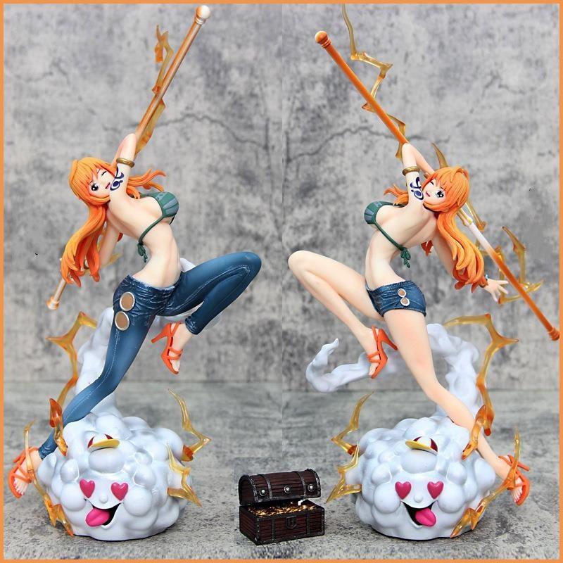 30CM One Piece Nami Anime Action Figures Children Toy Bedside Ornament Set Cartoon Statue Birthday Gift Durable