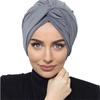 Fashion Women Suede Turban Cap Plain Color Muslim Hijab Headscarf Bonnet India Hat