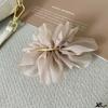 Sweet Fairy Hairpin Women Girls Temperament Chiffon Flower Back Spoon Ponytail Clip Headwear Simple Elegant Spring Styling Clips