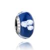 Murano Glass Series Copper Metal Multicolored Rose & Petal Graphics Charm Bead Component Compatible With Bracelet High Quality Fine Jewelry Women