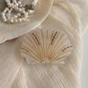 Acetate Acetate Hair Clip Rhinestone Shark Clip Retro Seashell Hair Clips  for Women