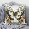 Butterfly Pattern Decorative Pillow Cover Car Sofa Square Cushion Pillow Cover