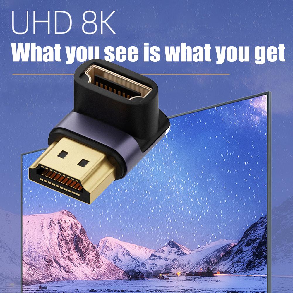 8K 60Hz 2.1 Cable Adapter Male To Female 48Gbps Converter Splitter Support 4K 120Hz Elbow/Straight HDMI-compatible Extender for