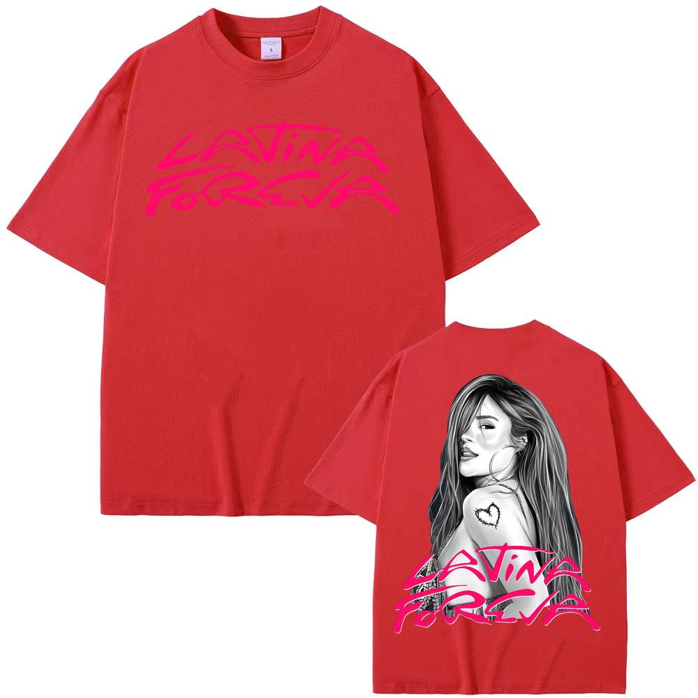 Karol G Tropicoqueta 2025 Neues Album T-Shirts Unisex Damenbekleidung Hip Hop High Street T-Shirt Sommer Oberteile Gemütliches Kurzarm-T-Shirt