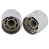 Musiclily Pro 18mm Stahl-Domknöpfe mit Zoll-Positionsmarkierungen für USA E-Gitarren/Bässe, Chrom (2er Set)