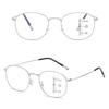 Stylish Reading Glasses for Progressive Blue Light Metal UV B1573 [FEISEDY] Women, Lenses, Bifocal, Blocking, Frame, Protection, Ultra-Lightweight,