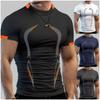 Herren Kompressionsshirt, Superhelden-Sport, Lauf-T-Shirt, Fitness-Training, atmungsaktiv, schnelltrocknend, kurzärmelig