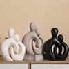 Abstract Figures Living Room TV Cabinet Ceramic Couple Cross Decoration Home Decor Modern Wine Cabinet Entrance Bookshelf Decor