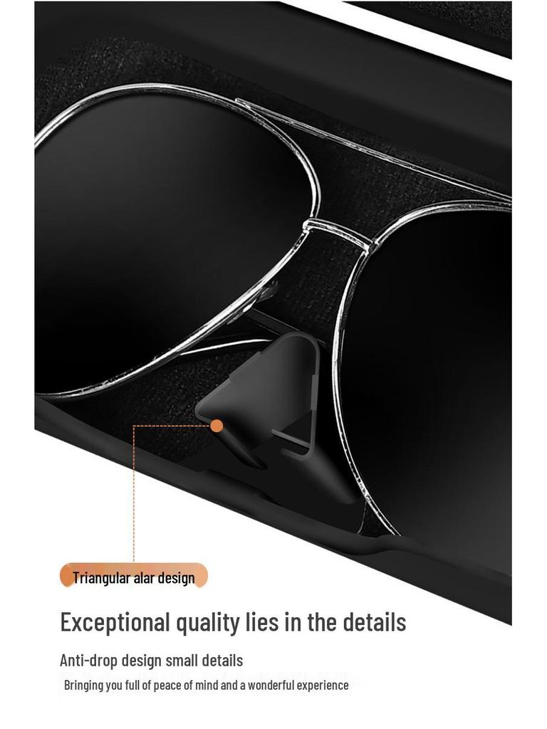 Car Visor Sunglasses Clip: Driver's Eyeglasses Holder and Storage Box