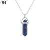 Chakra Point Pendulum Natural Crystal Necklace Quartz chain Stone Pendant Jewelry Accessories
