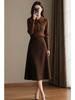 Women's French Style Bow Top and Skirt Two-Piece Winter Set