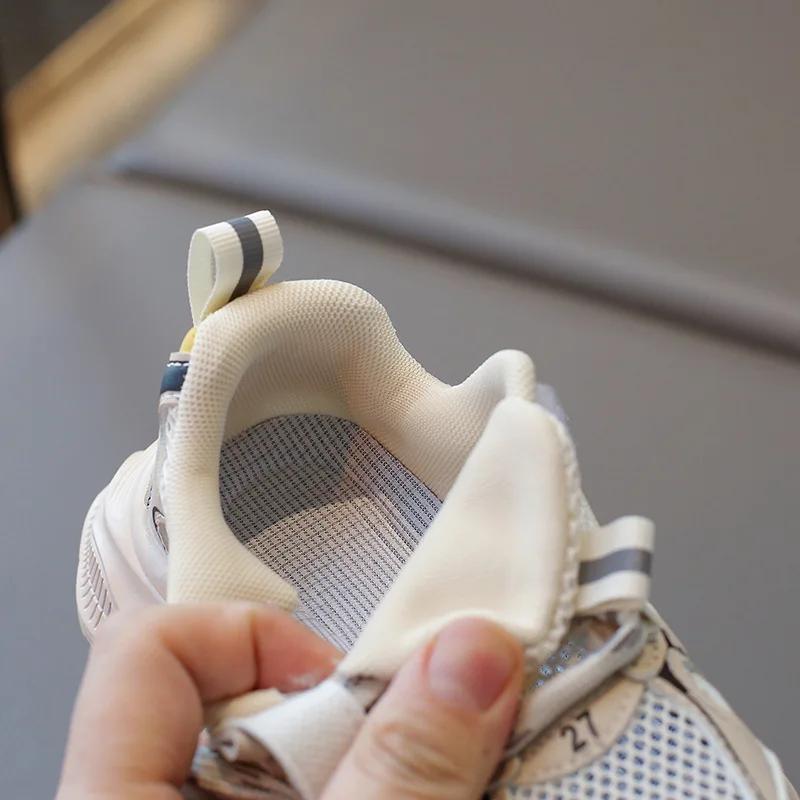 Children Running Shoes Light-weight 2024 New Girls Breathable Mesh Sports Shoes Boys' Casual Fashion Sneakers Wear-resistant