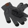 Snowflake Logo Knit Hat Scarf Gloves Set For Winter Outdoor Women Men