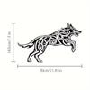 1 décoration murale en métal Viking Wolf Art mural Viking pour espaces à thème celtique, cadeau de suspension murale parfait pour les amateurs de Viking