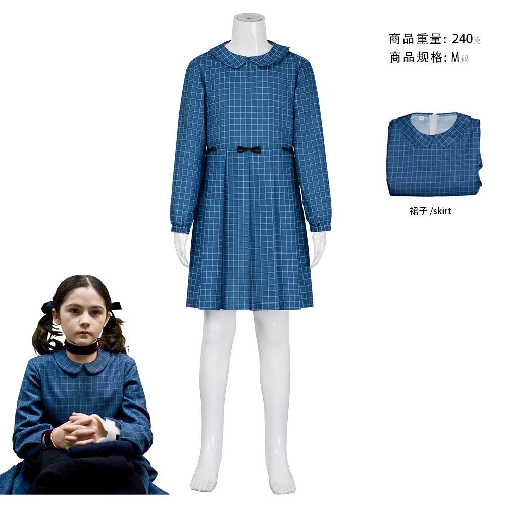 Orphan Esther Cosplay Costume Dress for Women Halloween Gothic Outfit