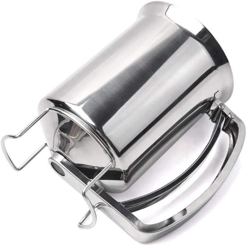 Steel Batter Dispenser with Rack Dough Funnel Cupcake Baking Dispenser Kitchen Tools