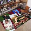 Custom Name Crystal Velvet Rug,Alex Warren Comfortable Anti Slip Floor Mat For Room Decoration
