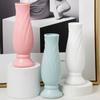 1Pc Modern Flower Vase White Pink Plastic Vase Flower Pot Basket Nordic Home Living Room Decoration Ornament Flower Arrangement