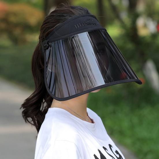 Sonnenhut für Damen, blockiert Sonnenlicht, UV-Schutz, drehbarer Gesichtsschutz, leeres oberes Visier, klares Sichtfeld, Sonnenhut, Gesichtsschutz, Abdeckung, Sonnenschutzkappe zum Radfahren