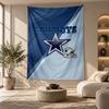 Arazzo Decorativo, Arte da Parete Stampato Dallas Cowboys, Appeso a Parete Leggero per Sfondo Camera da Letto