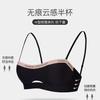 French Underwear Women's Summer Sexy Thin Small Chest Flat Chest Special No Steel Ring Comfortable Breathable No Trace Small Bra