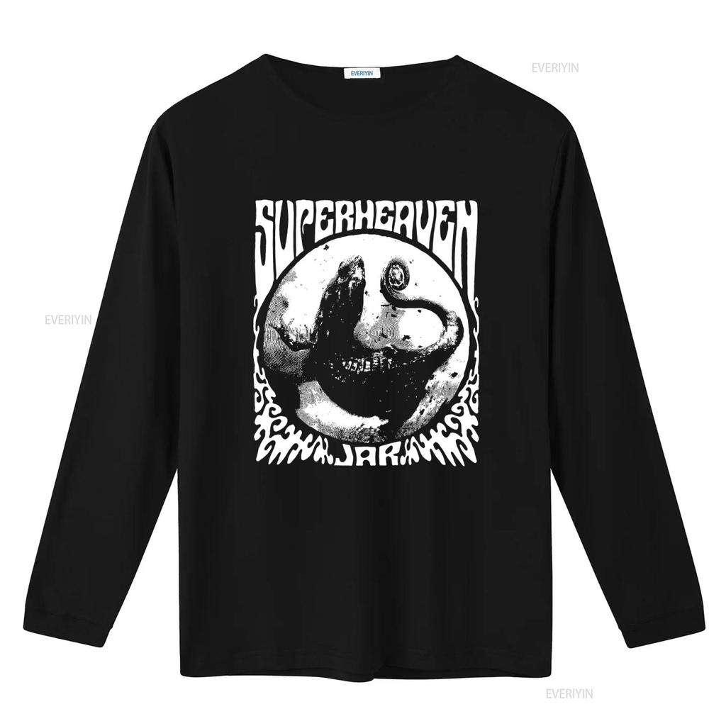 Superheaven Koszulka Unikalny Wzór z Potworem dla Mężczyzn Stylowa i Wygodna Streetwear vintage Wypłukana Codzienna