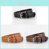 Classic Leather Belt For Women With Metal Pin Buckle For Business And Casual Wear