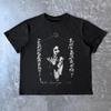 2025 Vollzeit Dark Personality American Style Outfit Digitaler Direktdruck Kurzarm-T-Shirt Hip-Hop Rebellischer Cooler Stil