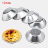 10Pcs Aluminum Alloy Egg Tart Moulds Baking Pudding Cookies Cake Tools 7x4x2cm