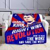 Charlie Kirk Angelic Advocate Theme Blanket Warm Soft Comfortable Home Travel Blanket Sofa Bedding Cover Blanket Gift for Friend