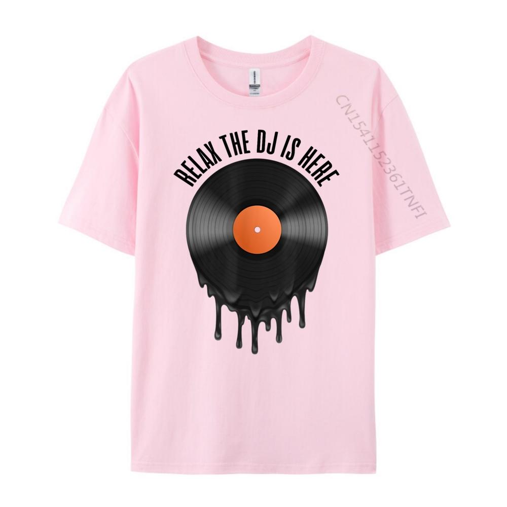 Entspann dich, der DJ ist da Schmelzende Schallplatte Einfache T-Shirts Großhandel Luxusmarke