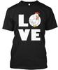 Love Chicken Cute Gifts J Guy Black T-Shirt Made In the USA Size S To 5XL