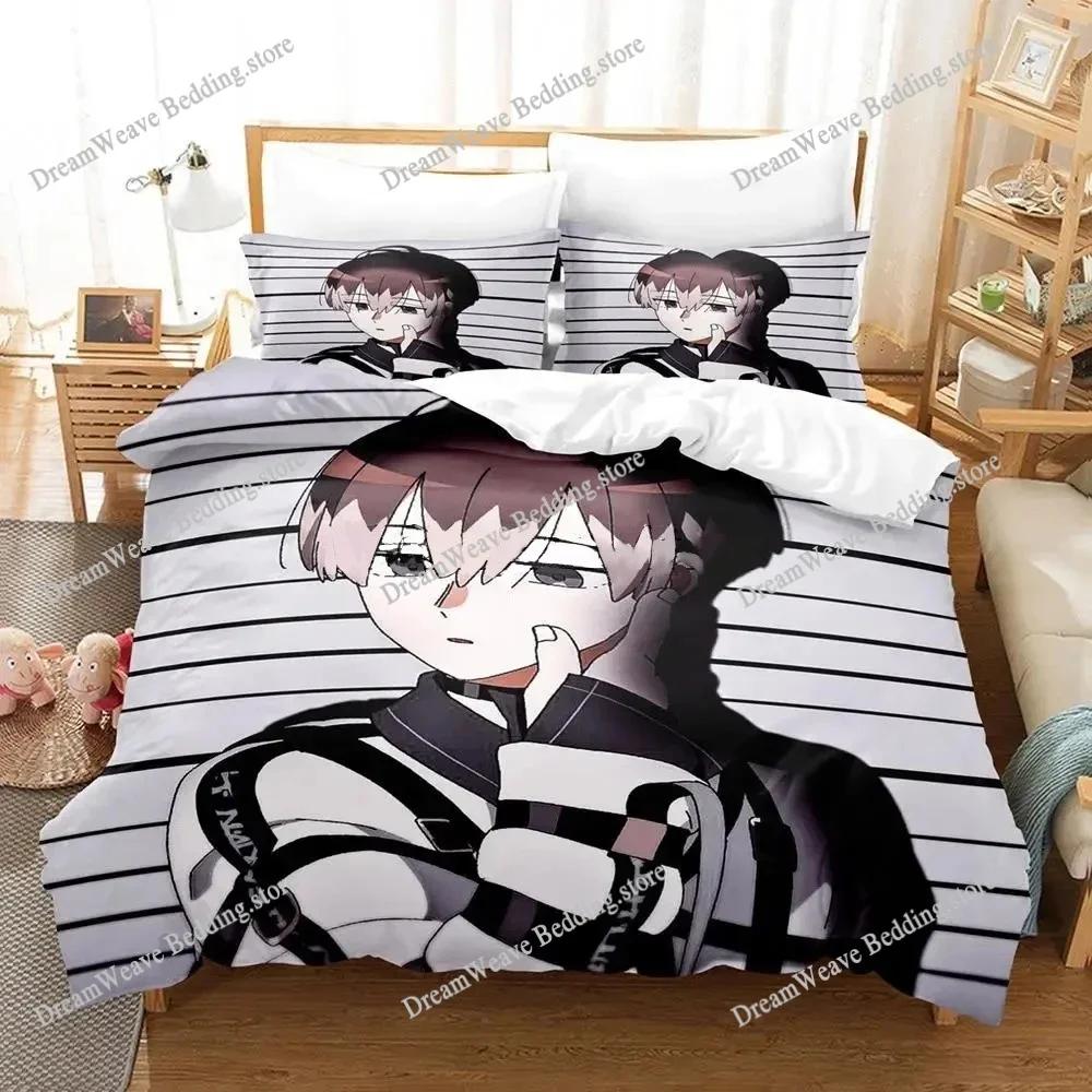 MILGRAM Single Double Queen King Size Bedding Set Boys Bedroom Duvet Cover Set 3D Printed Anime Bed Sheet Set Home Textileextile