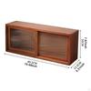 Storage Cabinet Tabletop Multipurpose Rustic Wood Organizer Countertop for Countertops