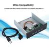 5.25 Inch 19PIN To USB3.0 CD Driver 4 Port HUB Front Panel CD ROM Expansion Mobile Rack