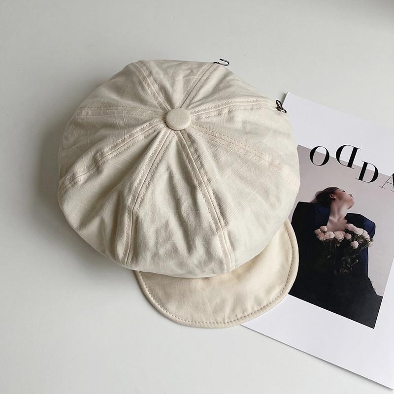Retro Cotton Octagonal Hat With Wide Brim For Casual And Stylish Women