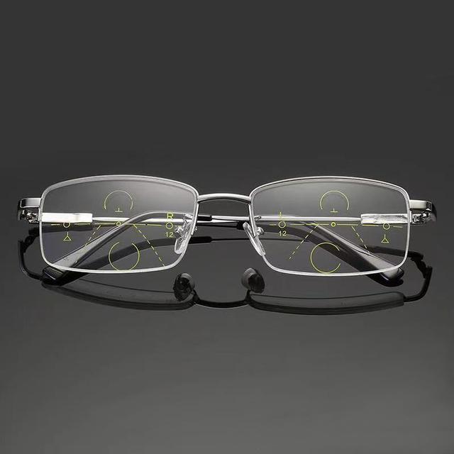 Sightto Progressive Glasses Multifocal Lens Bifocal Reading Anti Blue Light Prescription Titanium Frame