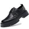 Platform Mens Luxury Casual Brogues Leather High-quality Leisure Tooling Shoes Comfortable Inside Handmade Trend Fashion Shoes
