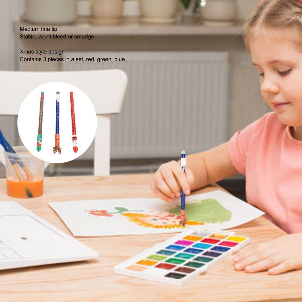 Plastic Uitwisbare Pennen Soepel Schrijvende Uitwisbare Schrijfpennen Kerstcadeaus